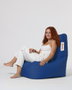 Atelier Del Sofa Diamond - Blue Saco de judas para jardin Azul Tejido poliester impermeable Comodidad y relajacion 60x90cm Max 200kg